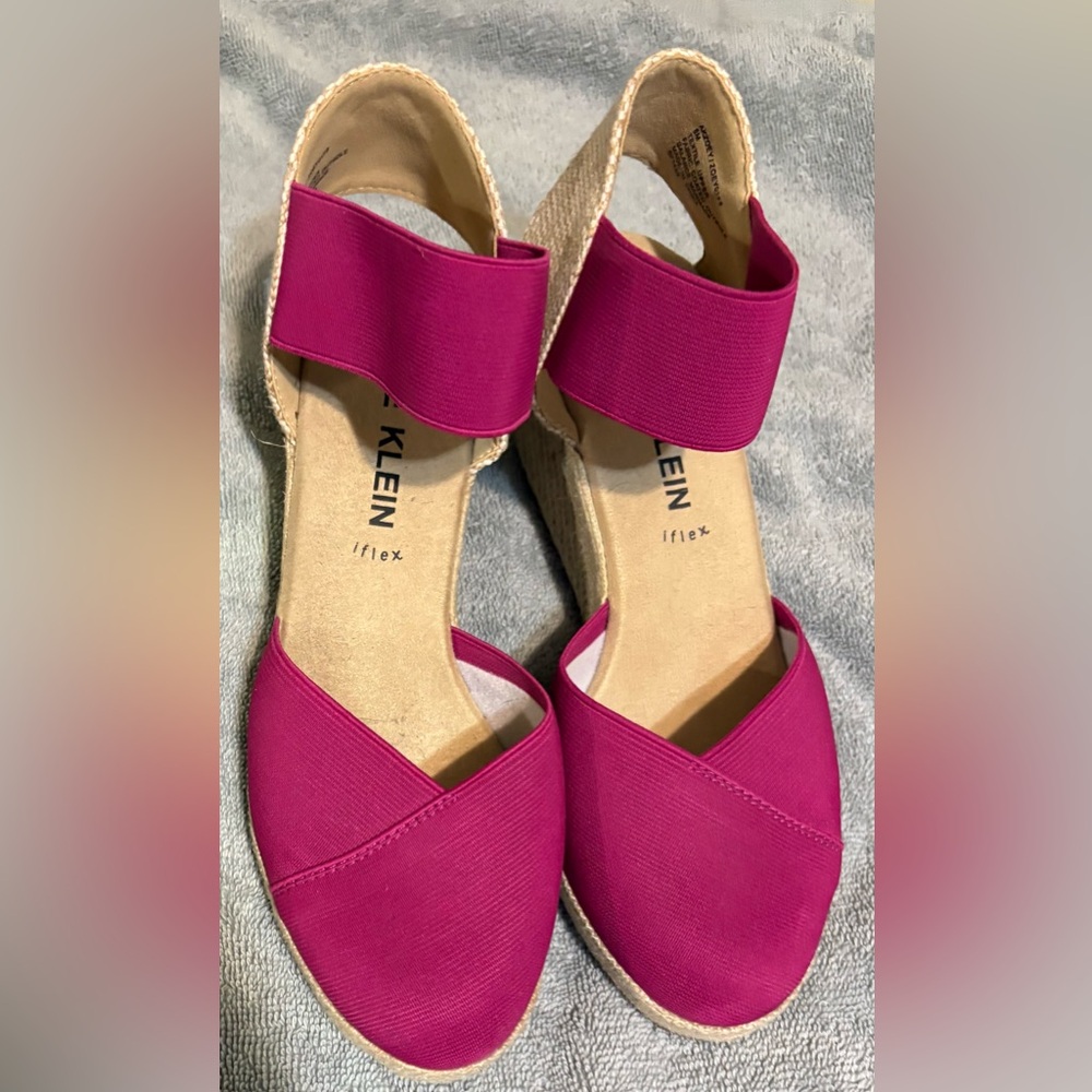 Anne Klein Zoey Round Toe Espadrille Wedge - SIZE 8 - Picture 4 of 8